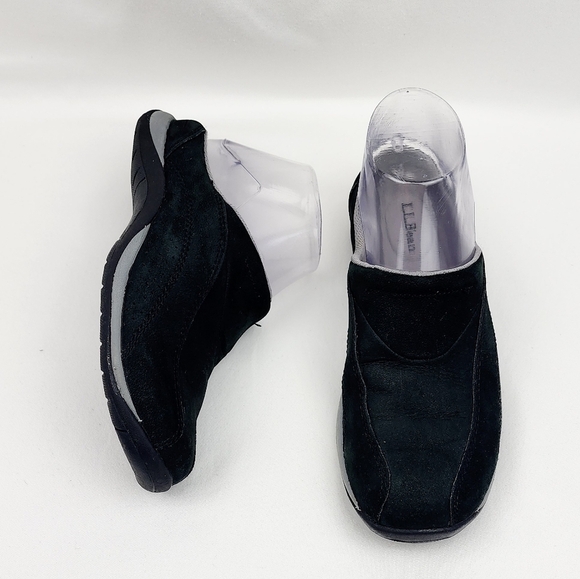 L.L.Bean black backless sneakers Size 6 - Picture 1 of 7